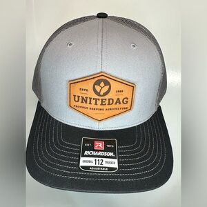 United Ag‎ Gray and Black Trucker Hat